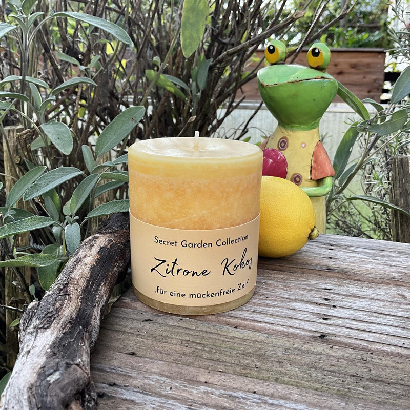 Schulthess Antimücken Duftkerze Secret Garden – Effektive Mückenabwehr mit frischen Düften