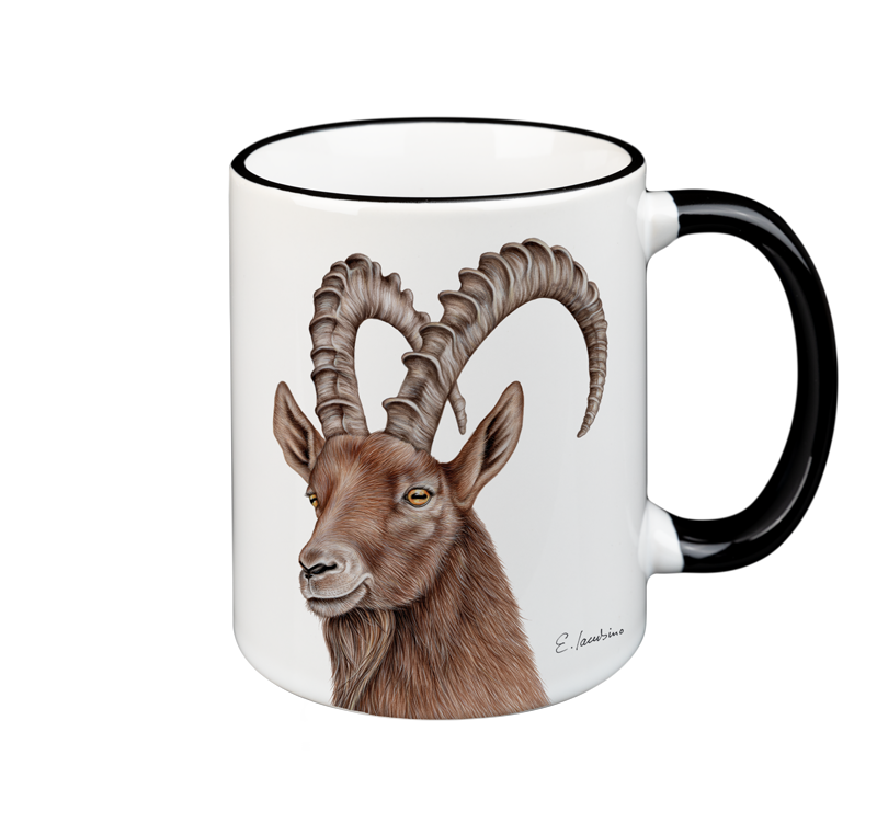 Black Forest mug with animal motif,