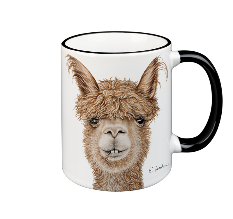 Black Forest mug with animal motif,