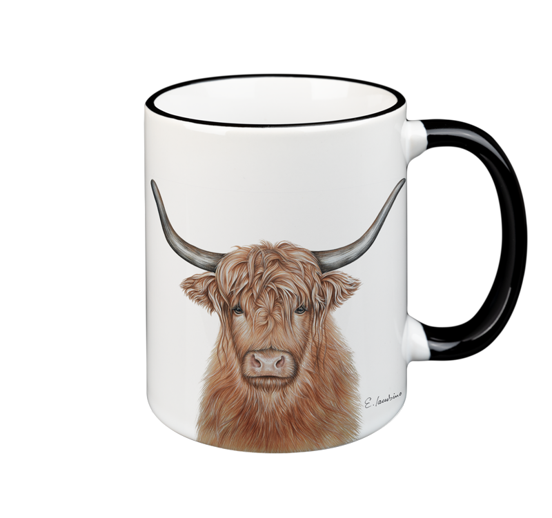 Black Forest mug with animal motif,