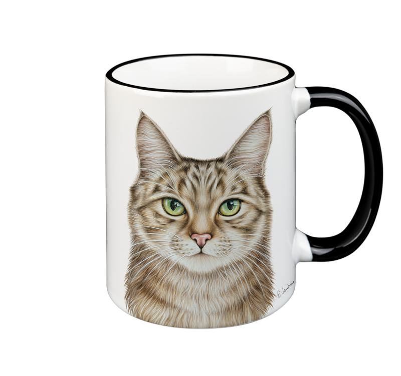 Black Forest mug with animal motif,