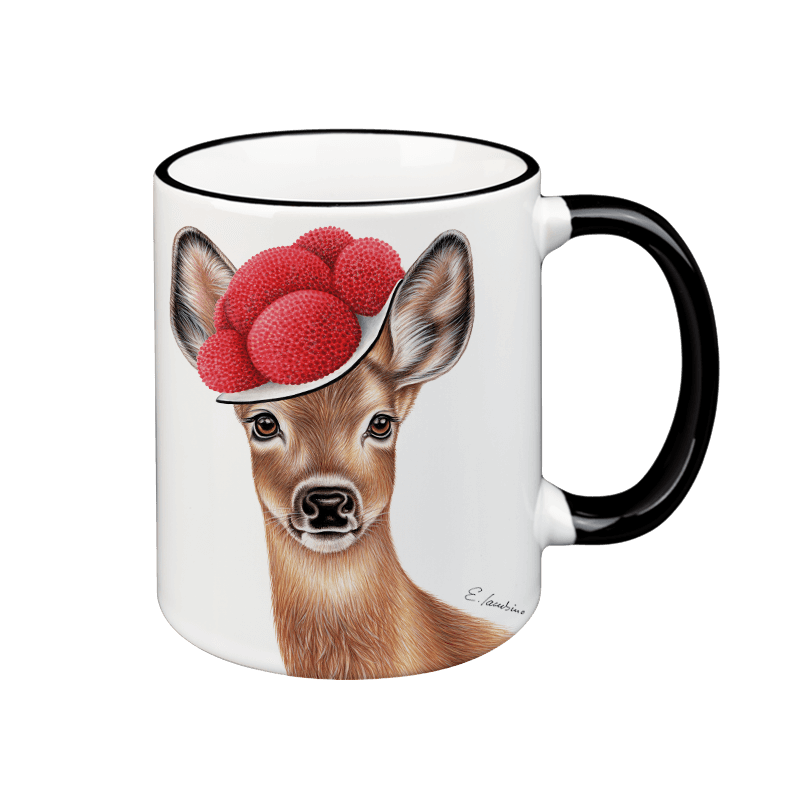 Becher aus Keramik mit Schwarzwald Motiv