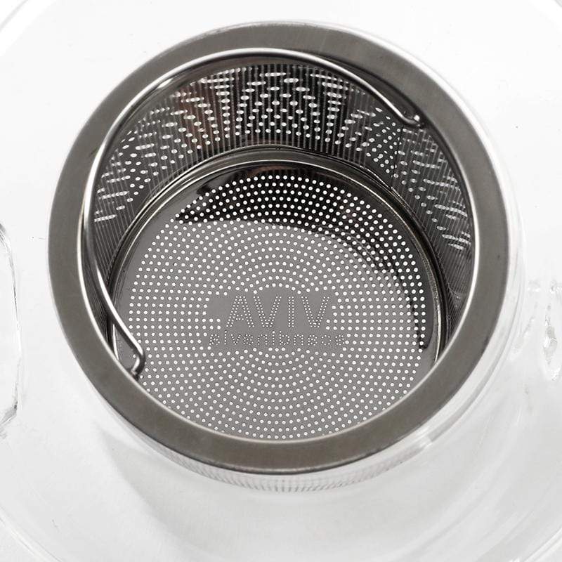 VIVA Infusion Glas-Teekanne mit Bambusdeckel