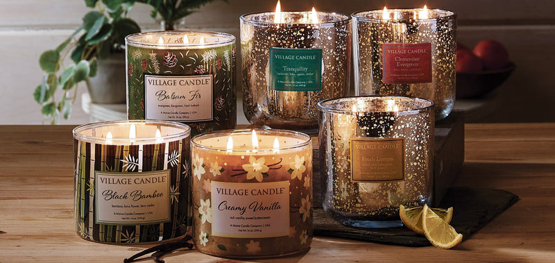Village Candle Mercury scented candle in a glass