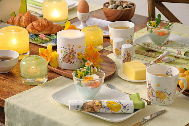 her Bunny and Chick egg cup