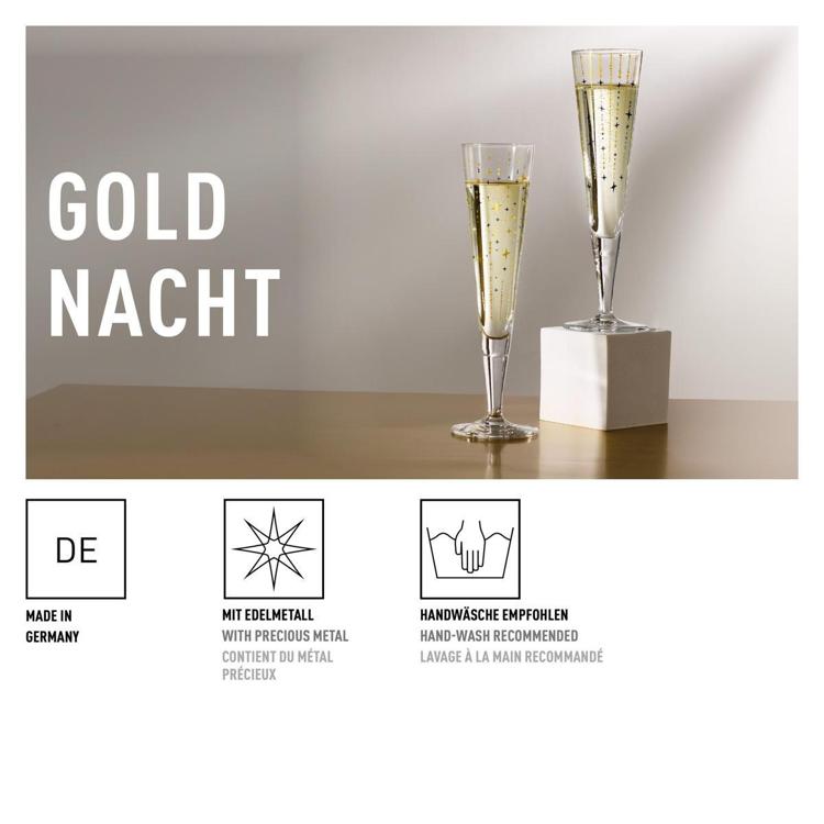Ritzenhoff Goldnacht Champagnerglas Set