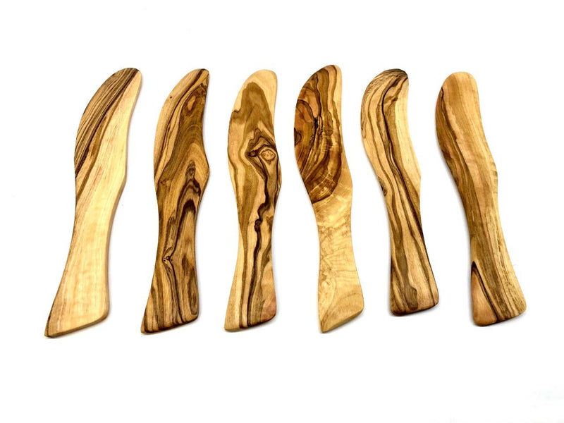 Buttermesser aus Olivenholz 18cm - Handgefertigt