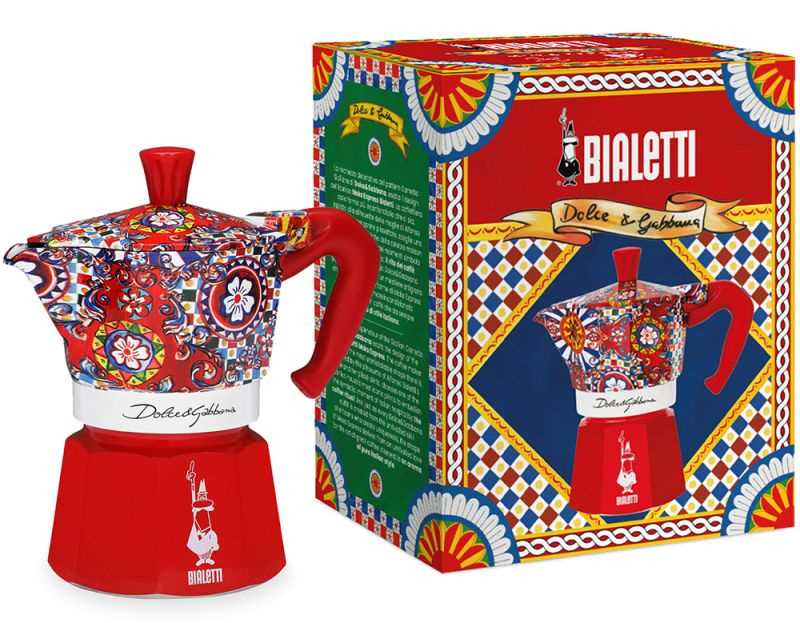 Bialetti Dolce & Gabbana Espressokocher Moka Express 3 Tassen