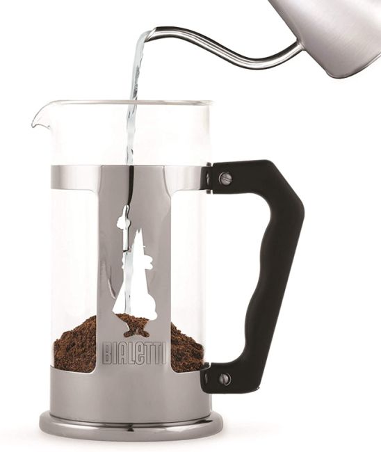 Bialetti Preziosa French Press Kaffee- und Teebereiter 1 Liter