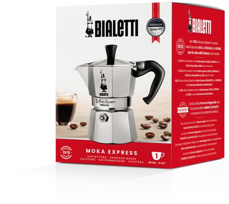 Bialetti Espressokocher Moka Express 6 Tassen