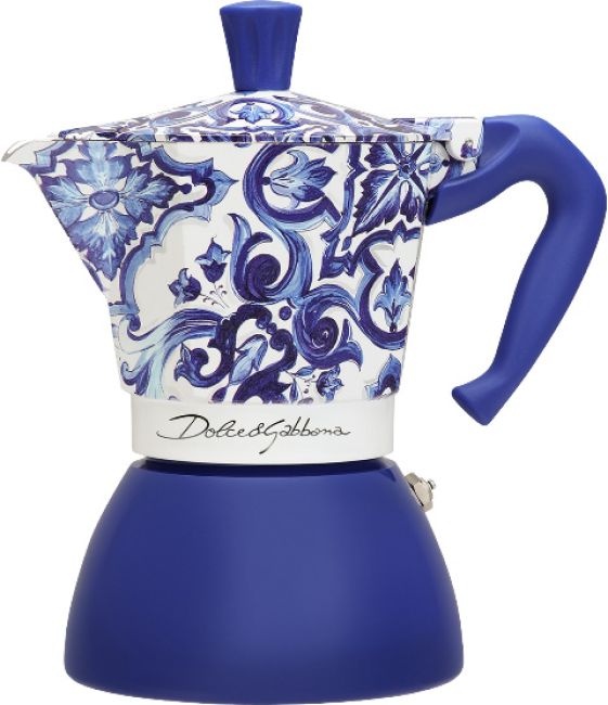 Bialetti Dolce & Gabbana Blu Mediterraneo Moka Induktion 4 Tassen