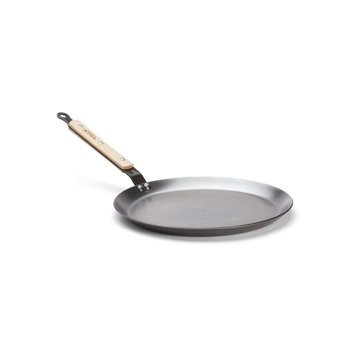 de Buyer Crepe Eisenpfanne Serie Mineral Bois mit Holzgriff