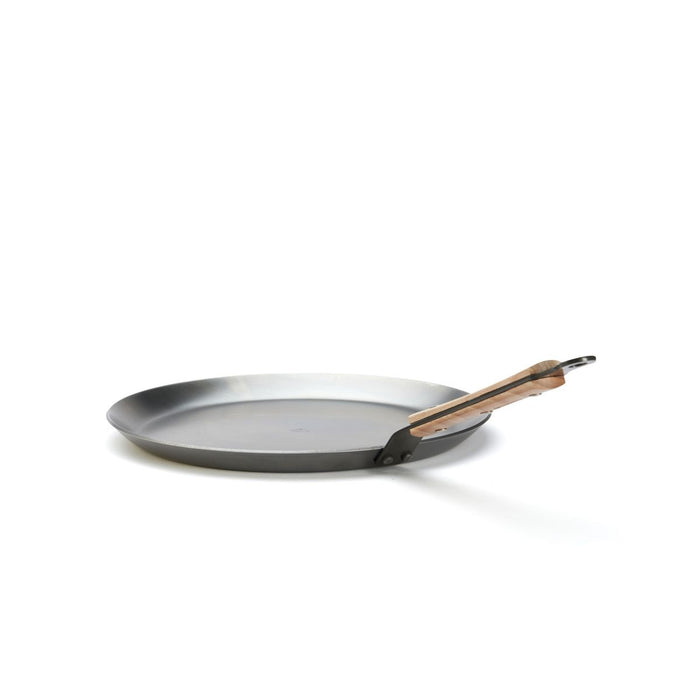 de Buyer Crepe Eisenpfanne Serie Mineral Bois mit Holzgriff