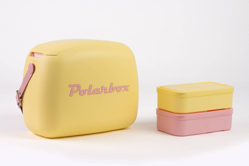 Polarbox Kühlbox Pop 6L Retro-Design mit Lunchboxen