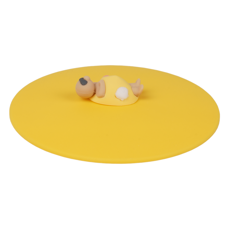 Mein Deckel Beach Friends, Glasabdeckung aus Silikon