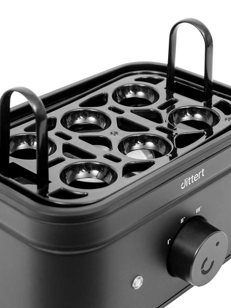 Dittert Eierkocher Serie ONE - 6 Eier 400W mit Pochier-Einsatz & Messbecher