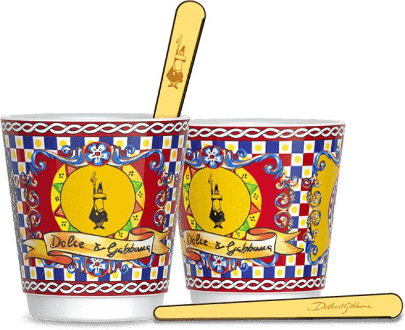 Bialetti Dolce & Gabbana Carretto Siciliano 2 Espressobecher