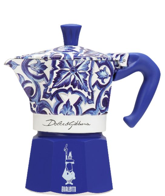 Bialetti Dolce &amp; Gabbana Blu Mediterraneo espresso maker Moka Express 3 cups