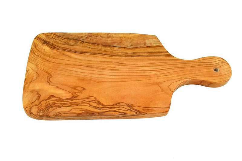 Frühstücksbrett 30 cm mit Griff aus Olivenholz