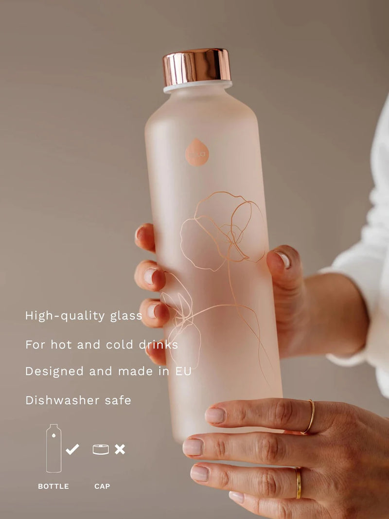 Equa Mismatch Bloom Glasflasche sandgestrahlt matt 750ml