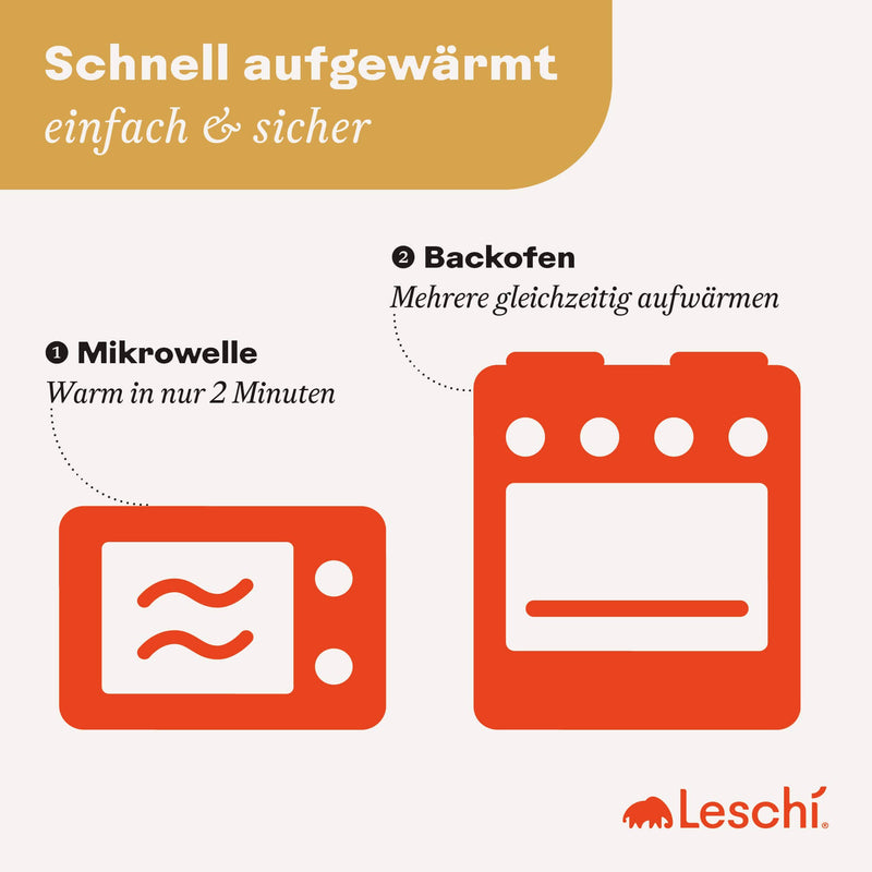 Leschi Körnerkissen für Mikrowelle, Wärmekissen Nacken-Katze