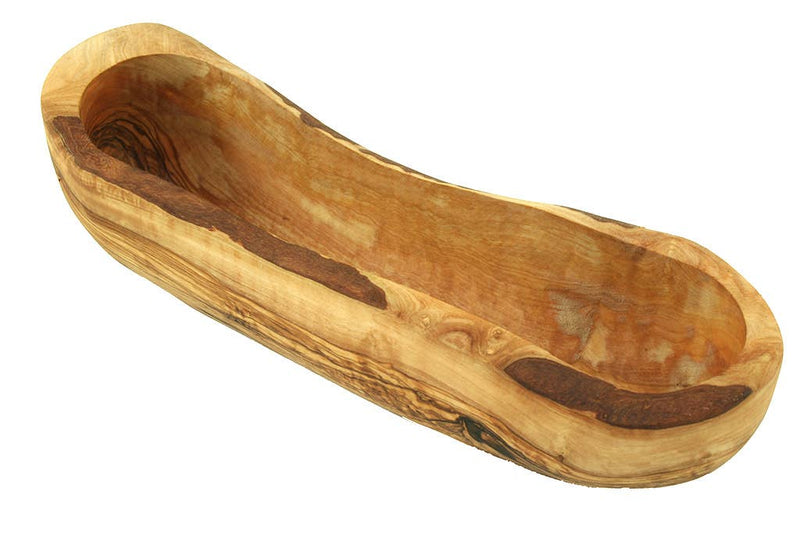 Brotschale aus Olivenholz 30cm - Handgefertigt