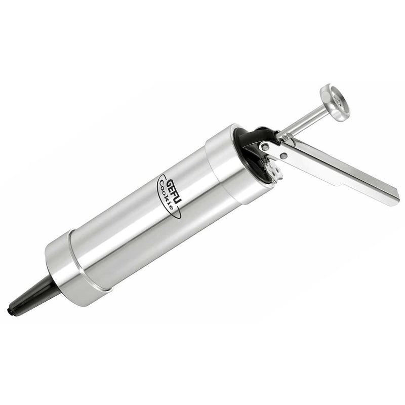 Gefu Backpresse COOKIE inkl. 20 Motiv-Lochscheiben, 4 Spritztüllen