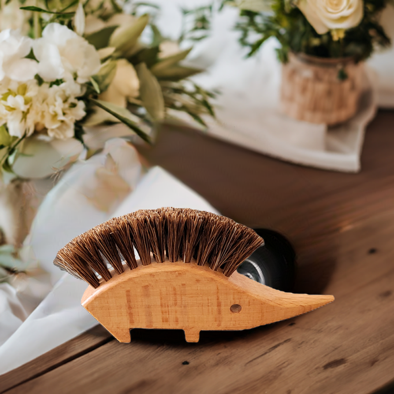 Keller Mini Table Hedgehog, table broom made of beechwood