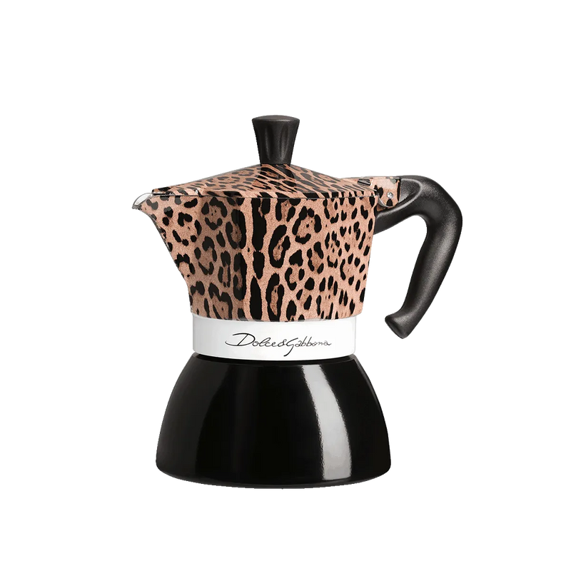 Bialetti Dolce & Gabbana Leopardo Espressokocher Moka Induktion 4 Tassen