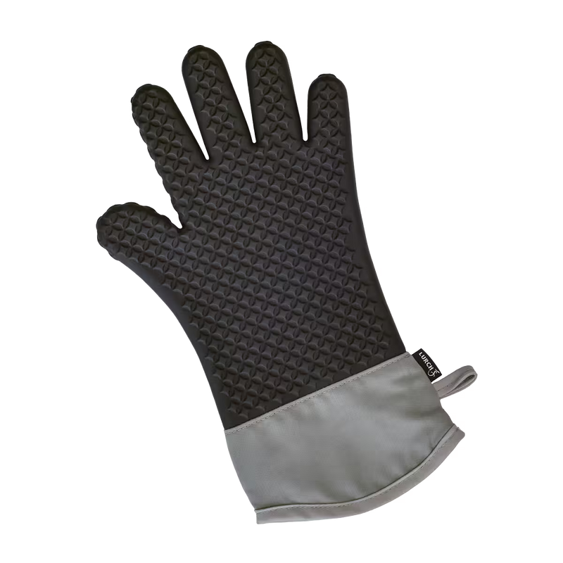 Lurch 5-Finger-Backhandschuh GRIP Silikon/Textil schwarz