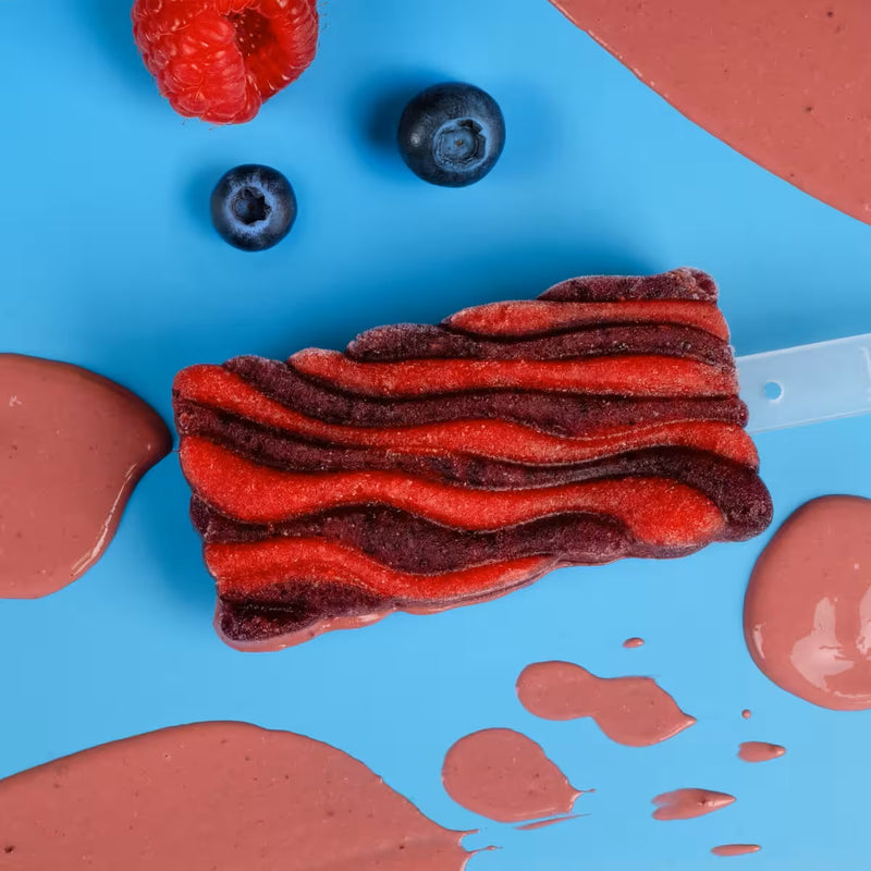 Lurch Popsicle Silikon 2er Set mit Deckel Eisform für Eis am Stiel,