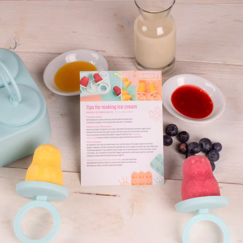 LURCH Popsicle IceForm Arctic – Silikon-Eisformen für 6 Eis am Stiel mit Tiermotiven