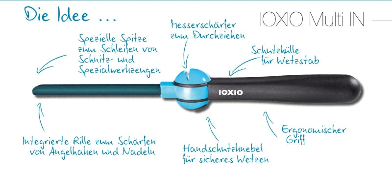 IOXIO Messerschärfer Multi IN Sharpener