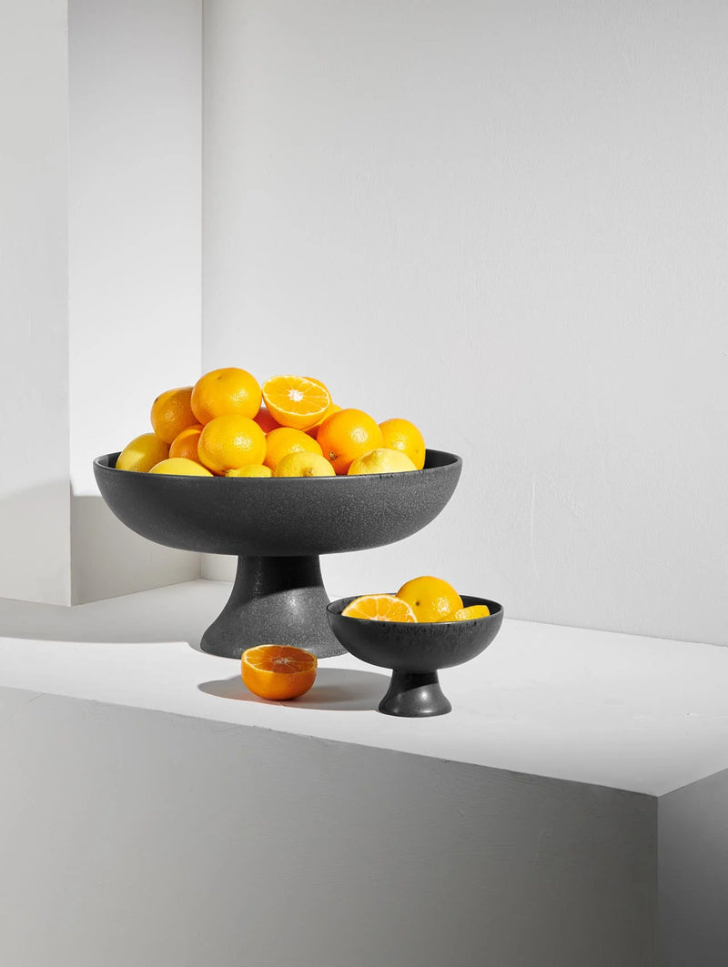 ASA Obstschale auf Fuß, black iron