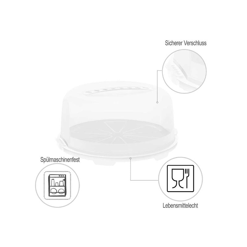 Rotho Transportbox Torte Tortenglocke Fresh