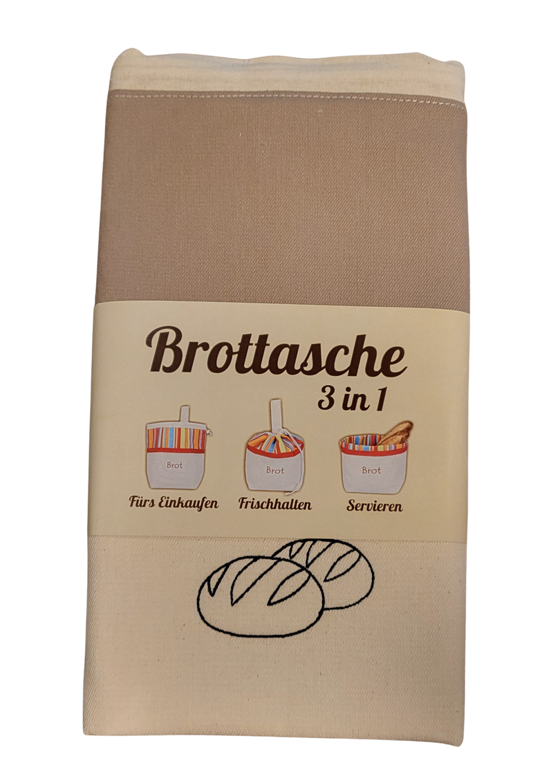 Slowroom Brottasche aus Baumwolle 3 in 1