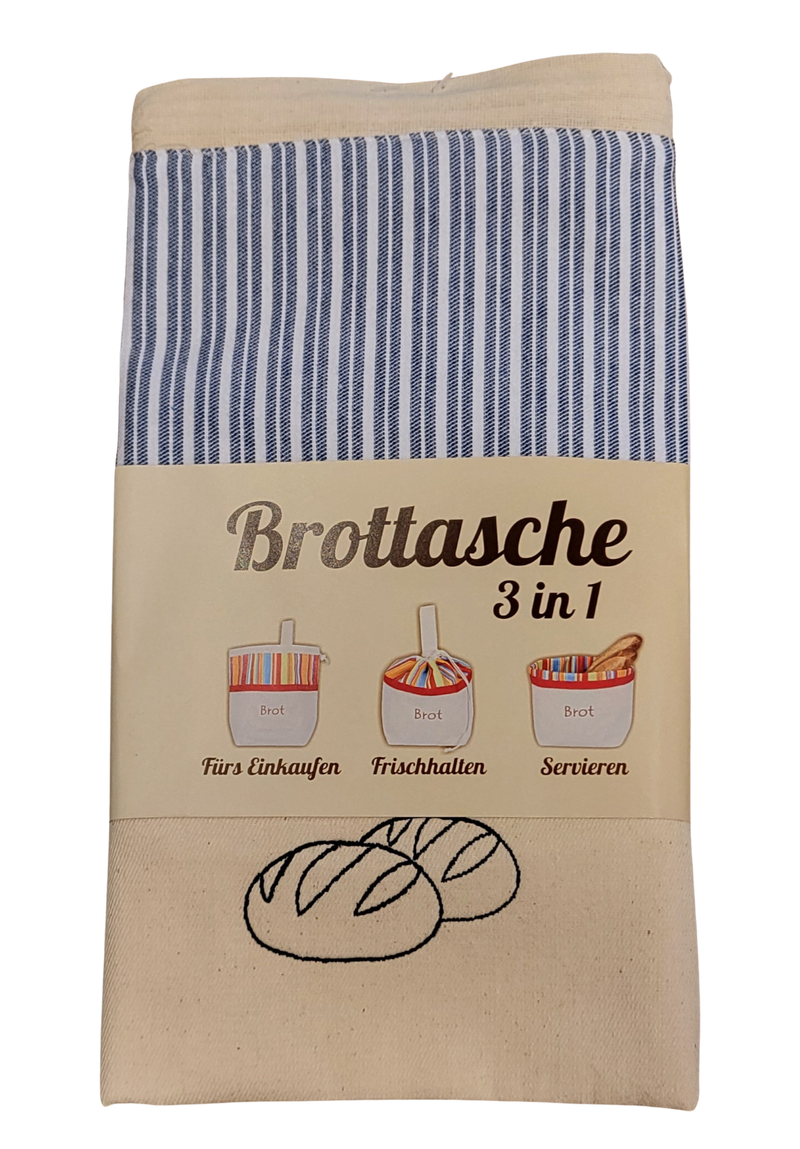 Slowroom Brottasche aus Baumwolle 3 in 1