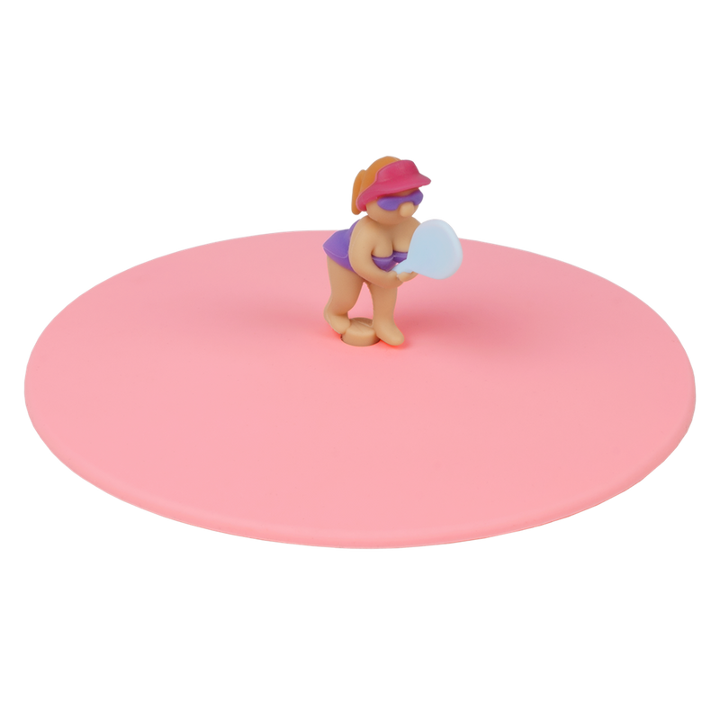 Mein Deckel Beach Friends, Glasabdeckung aus Silikon