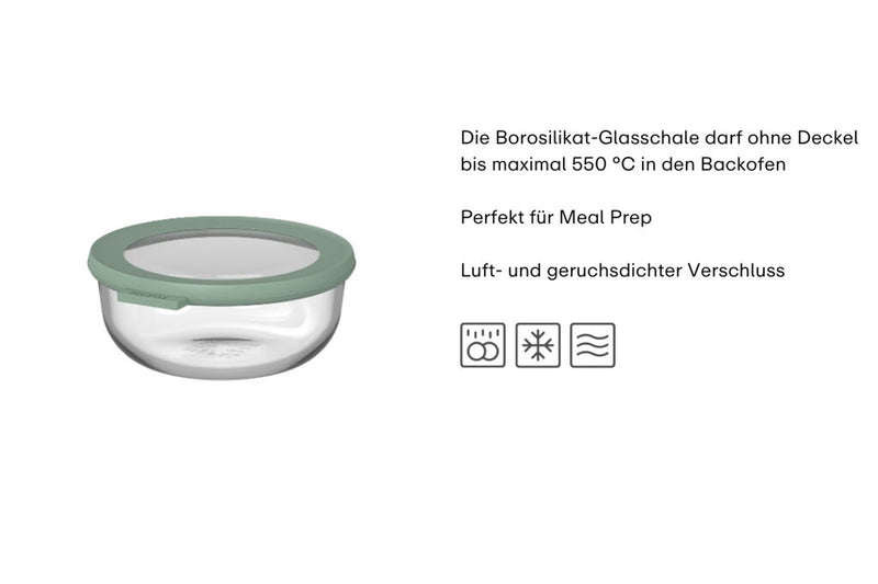 Mepal Cirqula Glas-Frischhaltedose