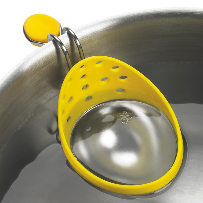 Cusipro Eier-Pochierer Edelstahl gelb/weiß, 2 Stück