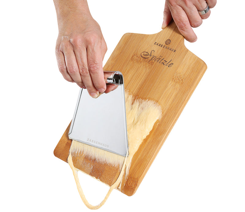 Zassenhaus Spätzlebrett mit Schaber 16 x 34cm