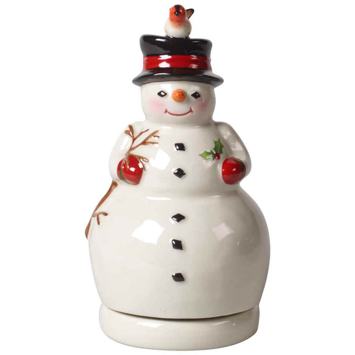 Villeroy and Boch Nostalgic Melody snowman with music box, rotating