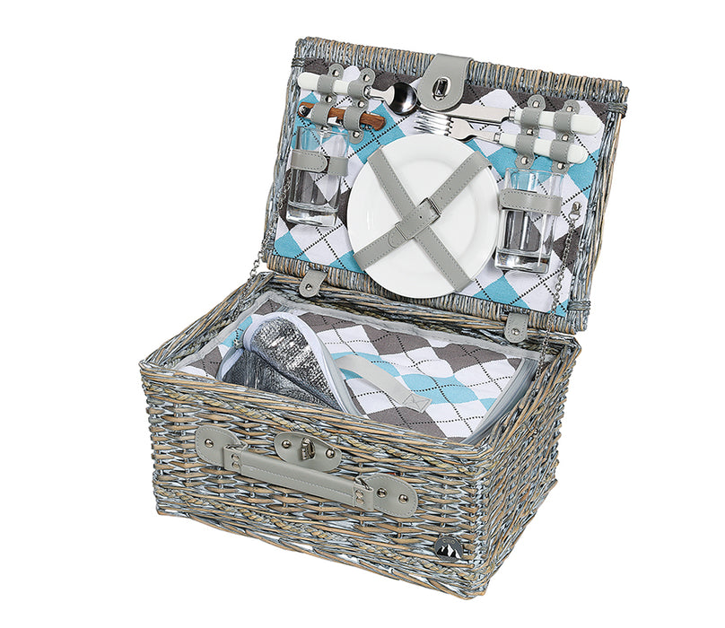 Cilio picnic basket STRESA for 2 people, 40 x 28 x 20cm