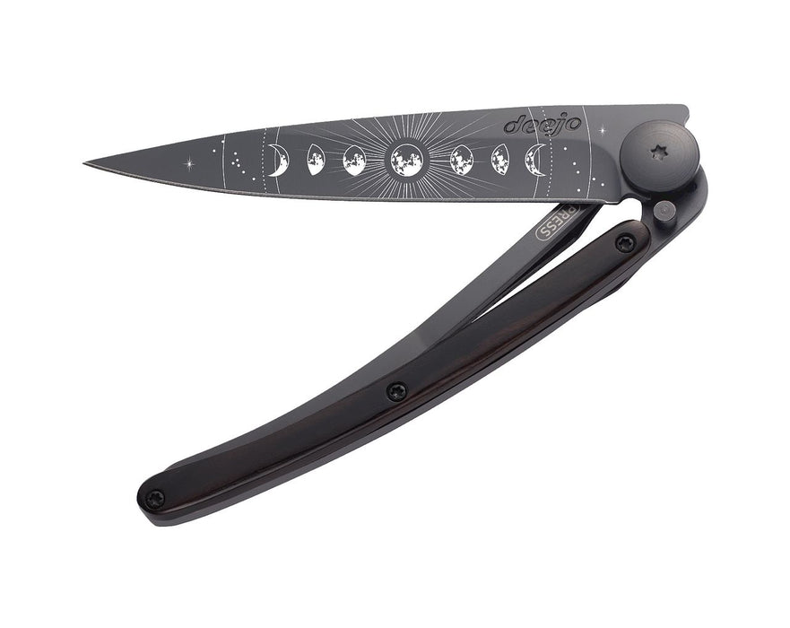 Deejo knife 37G, black, ebony