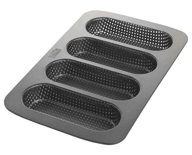 Birkmann mini baguette tray Laib und Seele 4-layer with non-stick coating