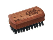 Kleine Bürste aus dem Schwarzwald mit KuckKucksuhr, Birnbaumholz und Wildschweinborste | Online bestellen bei Haushaltsgeschenke