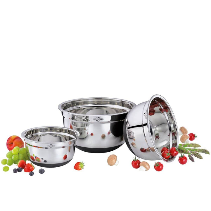 Küchenprofi mixing bowl stainless steel non-slip, 2.6 liters, 20cm