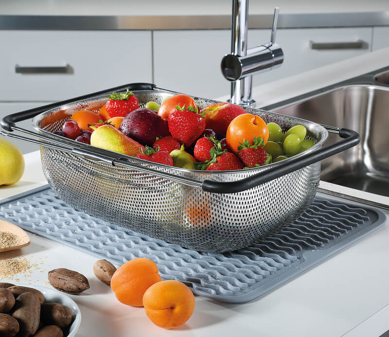 Küchenprofi Gemüsesieb deLuxe, ausziehbar 34 x 24,5cm