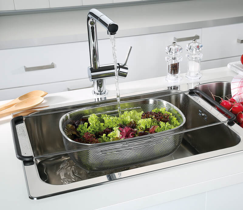 Küchenprofi Gemüsesieb deLuxe, ausziehbar 34 x 24,5cm