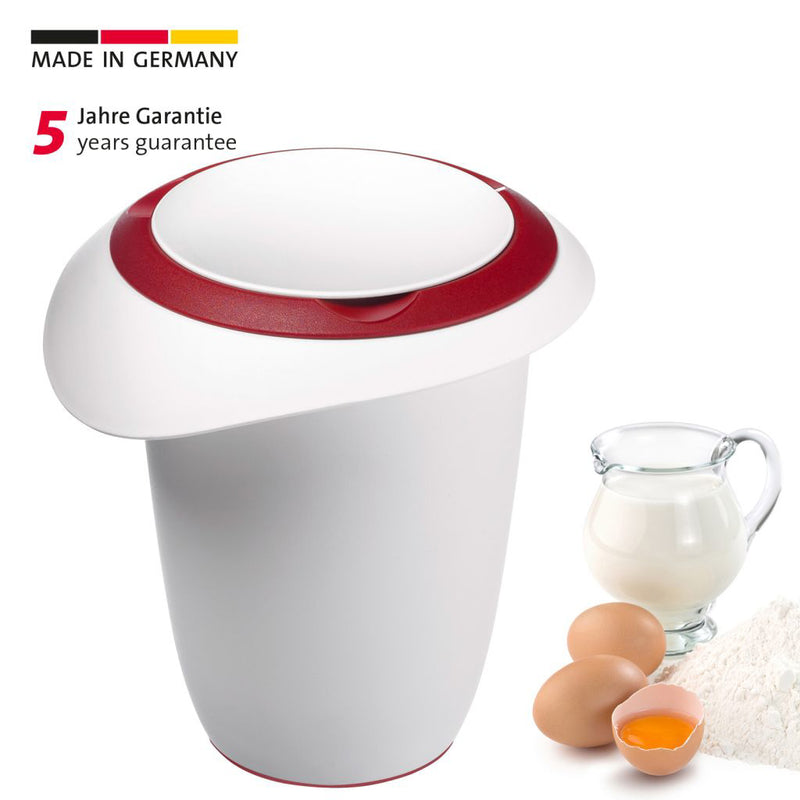 Westmark Quirl-/Rührtopf mit Deckel Kunststoff 1l rot